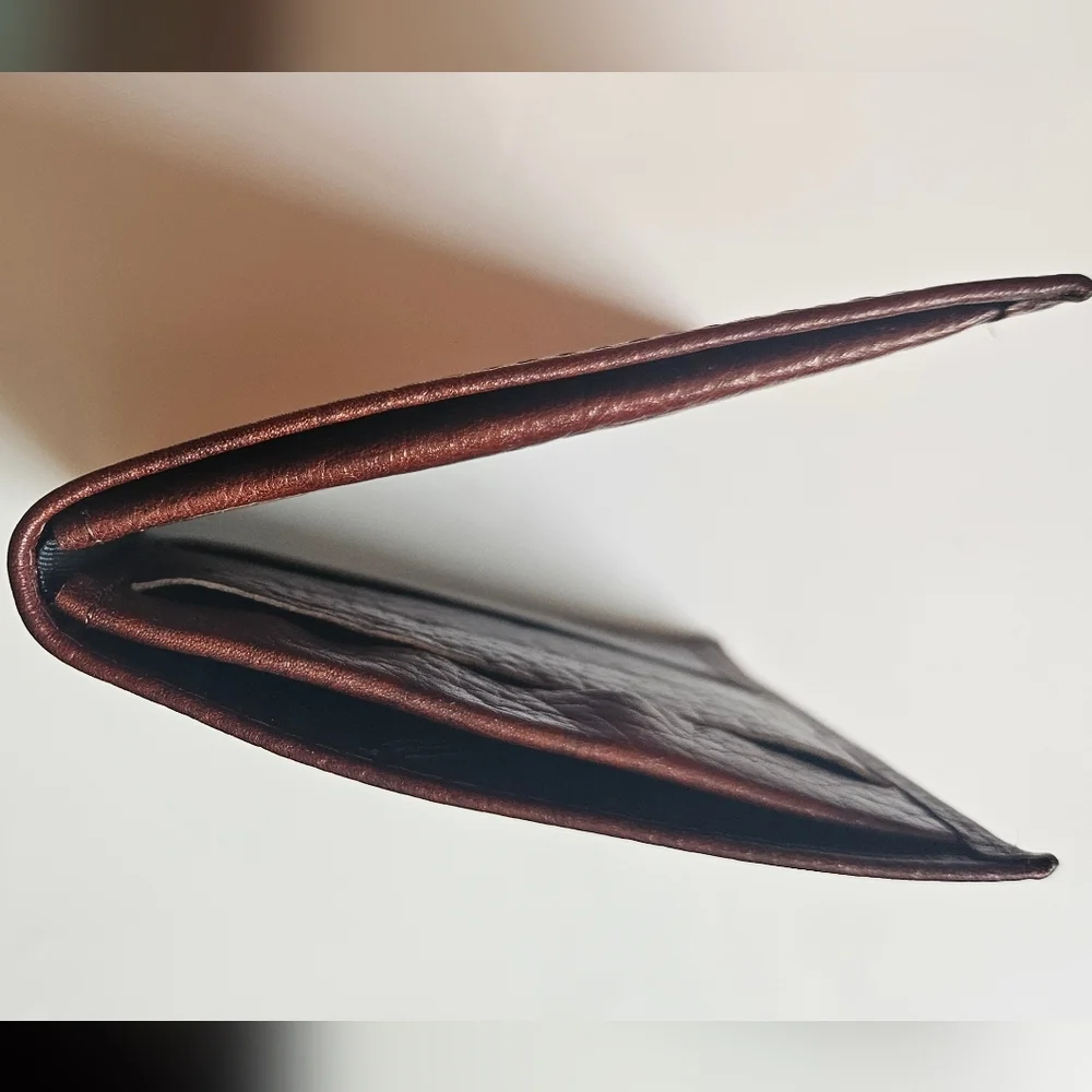 Men's Vintage BillFold Wallet, Cowhide Leather by Amity, Made in the USA